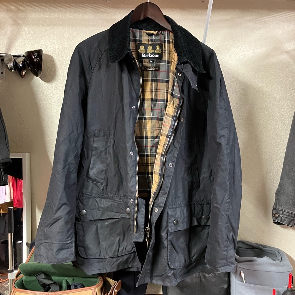 Barbour Ashby Jacket - Black - Size XL - Excellent Conditon
